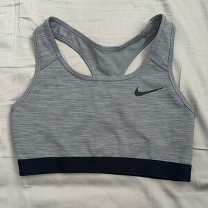 Nike Women's Gray and Black Sports Bra